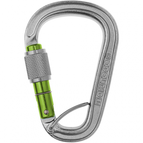 Edelrid HMS Bruce Steel Screw FG Locking Carabiner Photo
