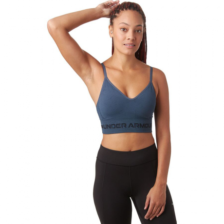 Under Armour Seamless Low Long Heather Bra - Women's Photo