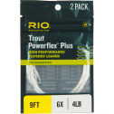 RIO Powerflex Plus Tapered Leader - 2-Pack