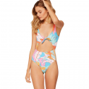 L Space Fiesta Palm Ribbed Kylie One-Piece Swimsuit - Women's
