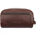 Barbour Leather Washbag