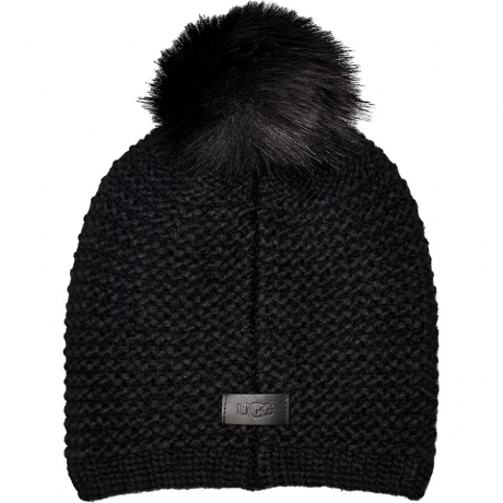 UGG Reverse Stitch Pom Beanie - Women's Photo
